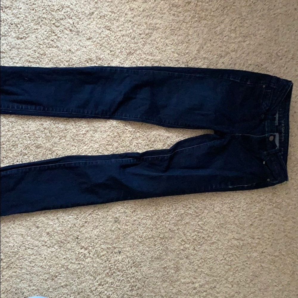 Dark blue jeans